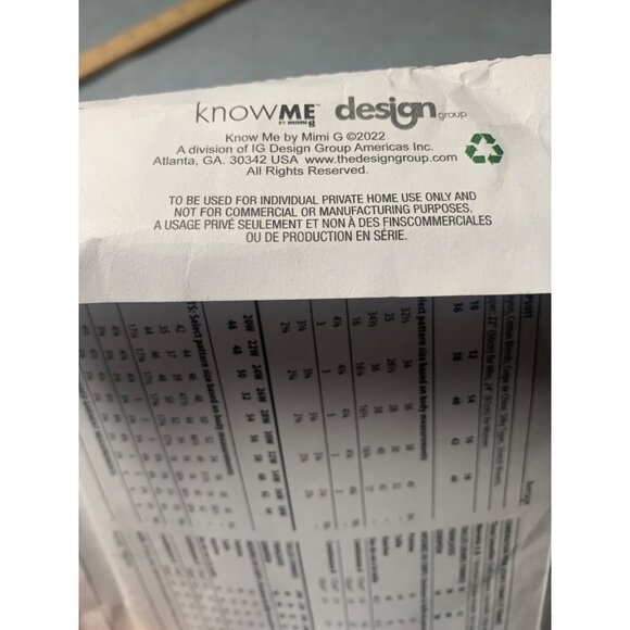 Know Me Sewing Pattern ME2008 Jumpsuit Size 10 12 14 16 18 uncut 2022 - Picture 3 of 3